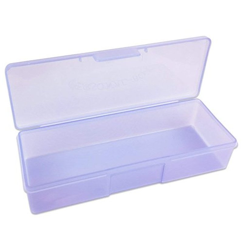 Beauticom Personal Box Storage Case for Professional Manicurist Nails Pedicure (Large Size) (4 Pieces, PURPLE)