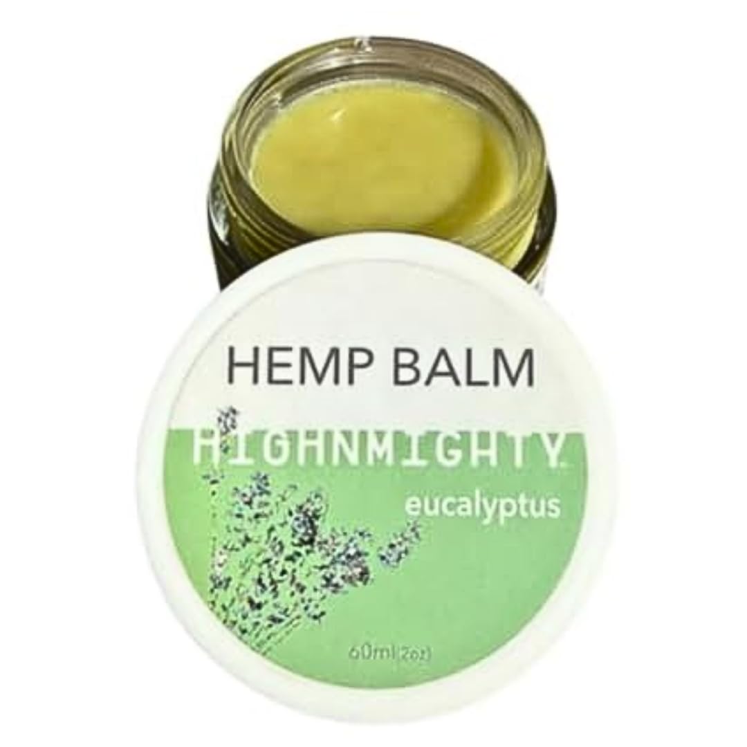 Highnmighty Maximum Strength Hemp Balm Salve | Relaxing, Natural, Fast-Acting Topical Cream for Muscle Joint Back Knee Shoulder Neck Elbow Hand Foot Relief, 60ml (2oz)