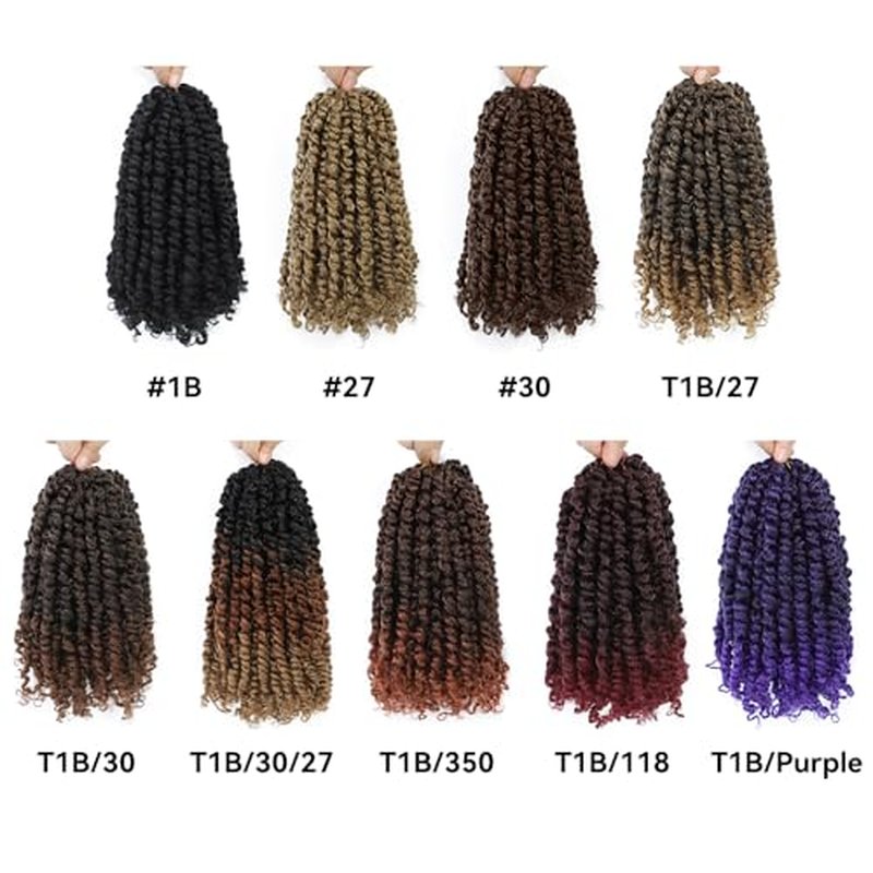 Felek Passion Twist Crochet Hair 10inch 8 Packs Honey Blonde Color Pre Looped Twist Crochet Hair For Black Women Natural Soft Pre Twisted Passion Twist Crochet Hair (#27, 10inch)