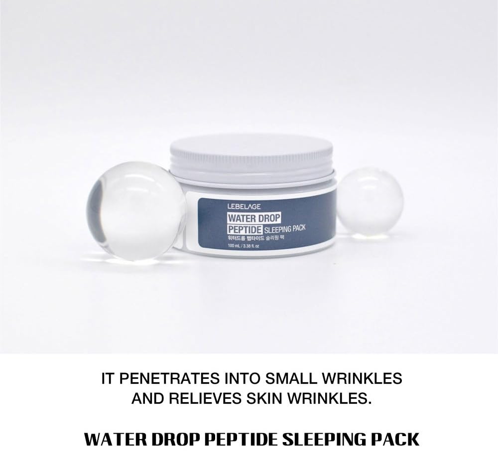 LEBELAGE Korean Face Cream for Women | Overnight Hydrating Facial Moisturizer for Sensitive Dry Skin | Moisture Barrier Cream, Firming Wrinkle Care, Glass Skin | 3.38 fl oz (Peptide)