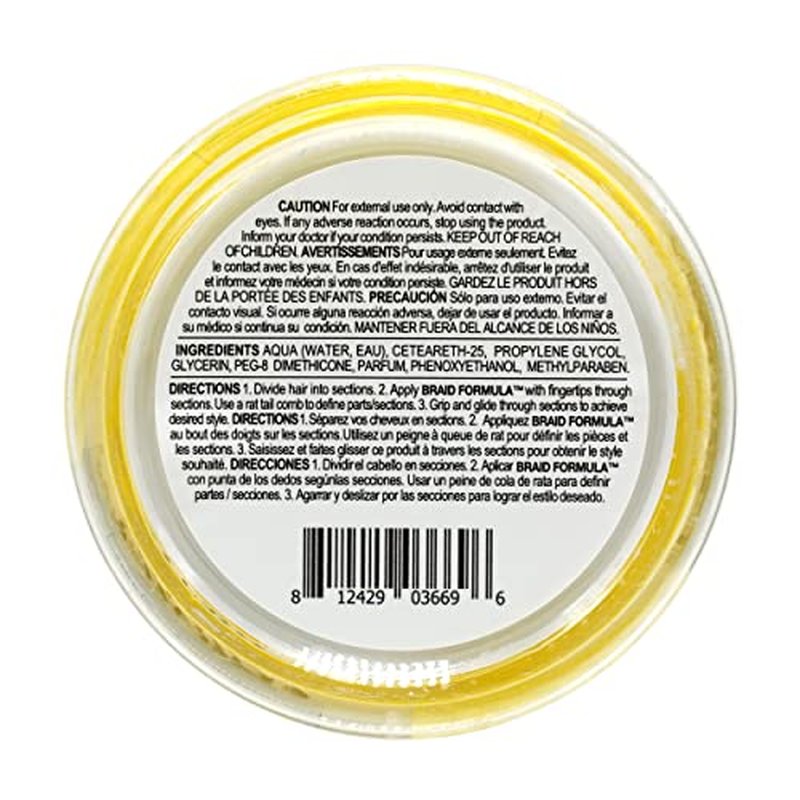 EBIN NEW YORK Braid Formula Conditioning Gel, Original/Regular Hold, 11oz/310ml – Clean/Aloe Vera Scent, Shine, Braid Control, No Residue, No Flaking, Smoothing, Strong Hold