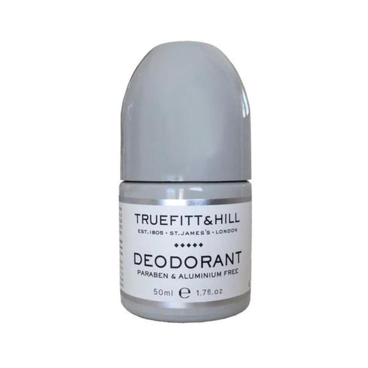 Truefitt & Hill Gentleman's Deodorant - Aluminum and Paraben Free, Roll on Applicator Technology for Even Application and Odor Elimination - 1.7 oz.