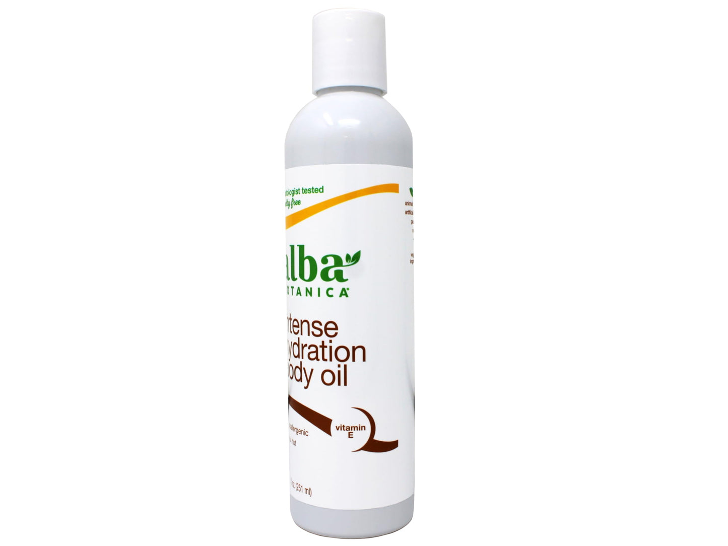 Alba Botanica Hawaiian Organic Body Oil - Kukui Nut - 8.5 Ounce (Pack of 2), 'Packaging may vary'
