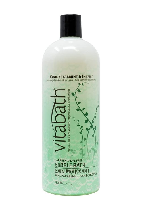 Vitabath Bubble Bath, Cool Spearmint & Thyme, 33.8 Fluid Ounce