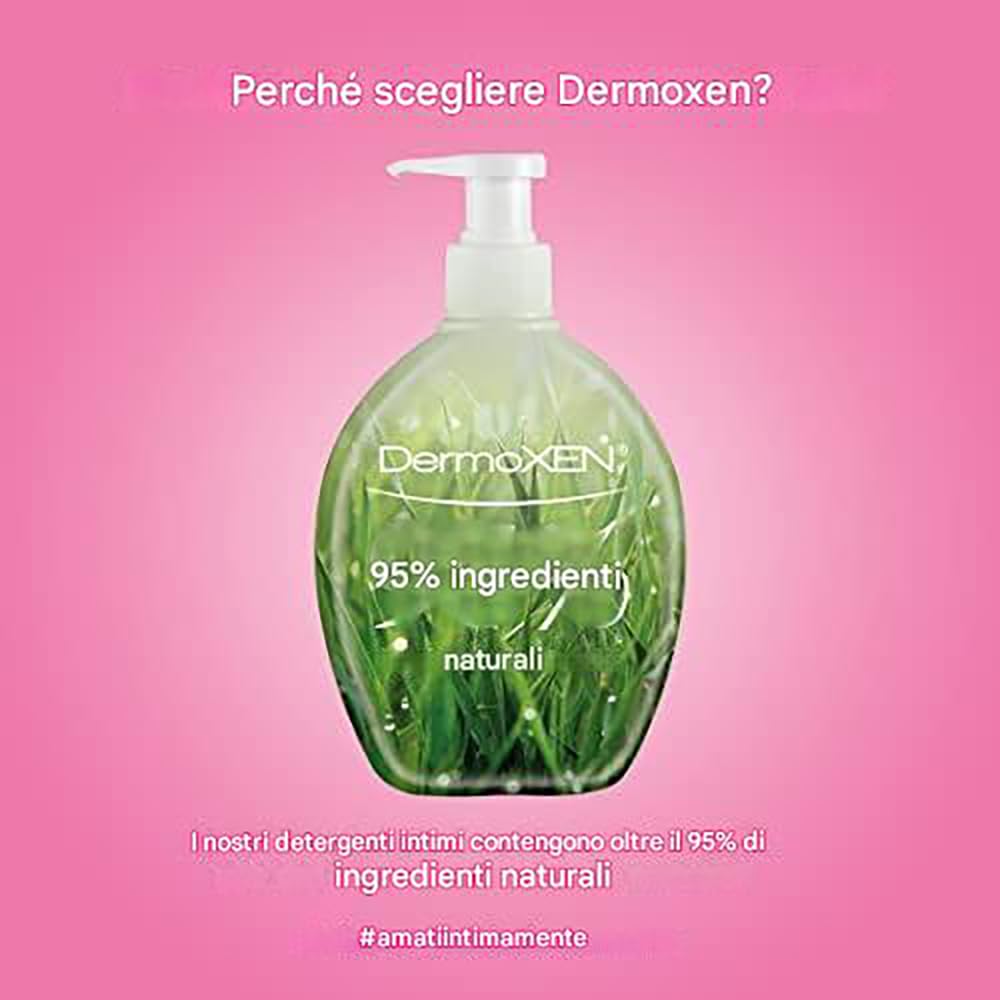 DERMOXEN 4 GIRLS Intimate Pediatric Cleanser for Children 2-13 Years. Gentle Intimate Soap against Itching and Redness. Without Sles, Parabens, Allergens. 200 ml