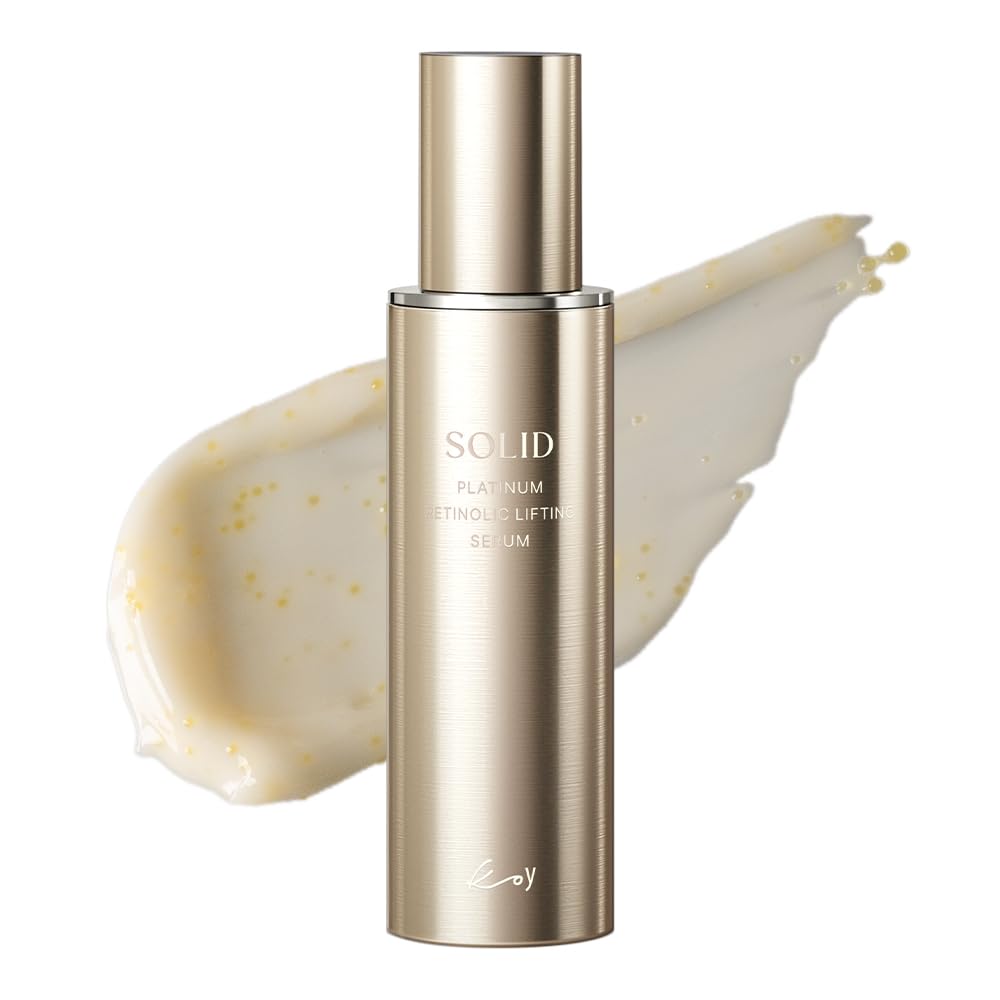 KOY Solid Platinum Retinolic Lifting Serum, Retinol, Novoretin, Vitamin Complex for Face Firming, Wrinkles and Fine Lines, Liposome Capsules for Smooth, Radiant Texture, 1.69 fl oz