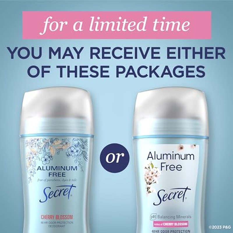 Secret Aluminum Free Deodorant for Women, Coconut, 2.4 oz