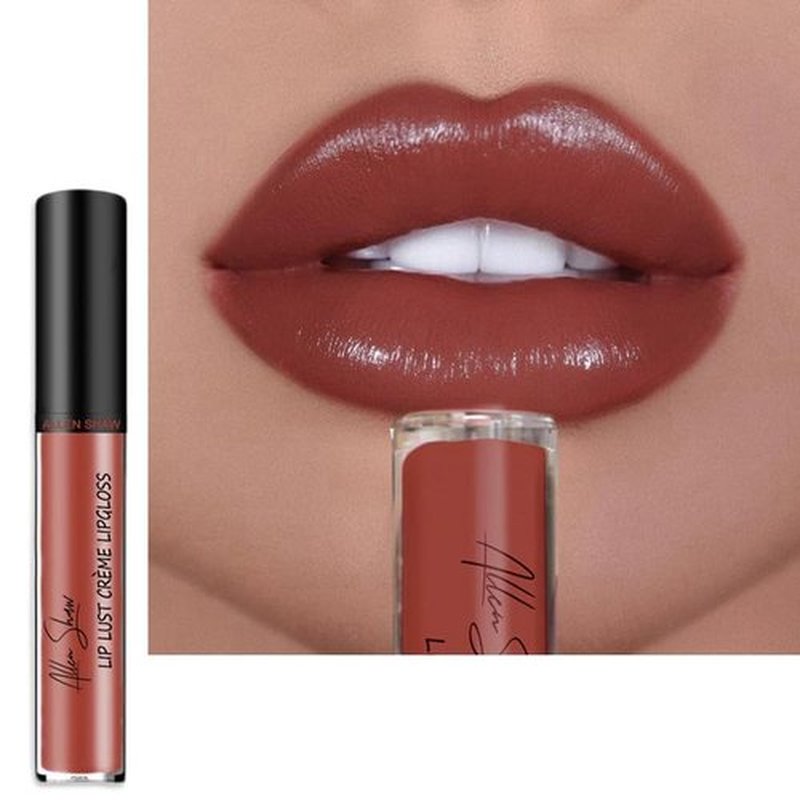 12 Color Cream Lip Gloss, 2025 New Long-Lasting Moisturizing Velvet Lip Lipstick, Waterproof,Non-Stick to Cup, Hydrating Lip Tint Natural Jelly Lipstick (012#, 1)