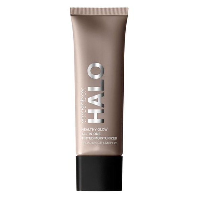 Smashbox Halo Healthy Glow All-In-One Tinted Moisturizer SPF 25 with Hyaluronic Acid, Light to Medium Coverage, Dewy Finish, Oil-free, Sweat and Humidity Resistant, 0.4 Fl Oz,Fair Light