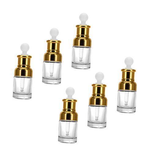 HONMEET 6pcs Essential Oil Bottle Liquid Dispenser Fragrance Orifice Vial Perfume Travel Refillable Travel Perfume Bottle Travel Container Aroma Refillable Bottle Mini Perfume Bottle Glass