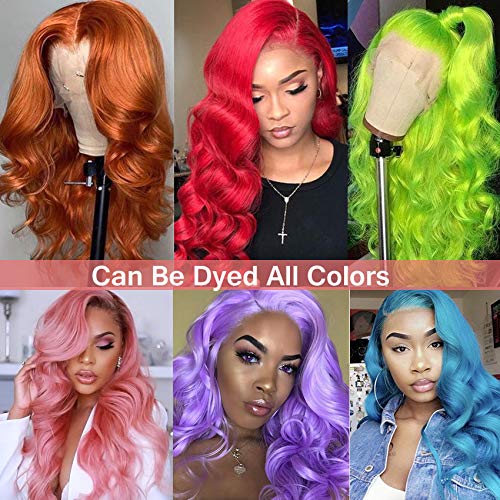 613 Frontal Blonde Frontal 13x4 Body Wave Human Hair 150% Density Ear To Ear Blonde Frontal 13x4 Transparent Hd Lace Free Part With Baby Hair (613 Frontal, 14 Inch)