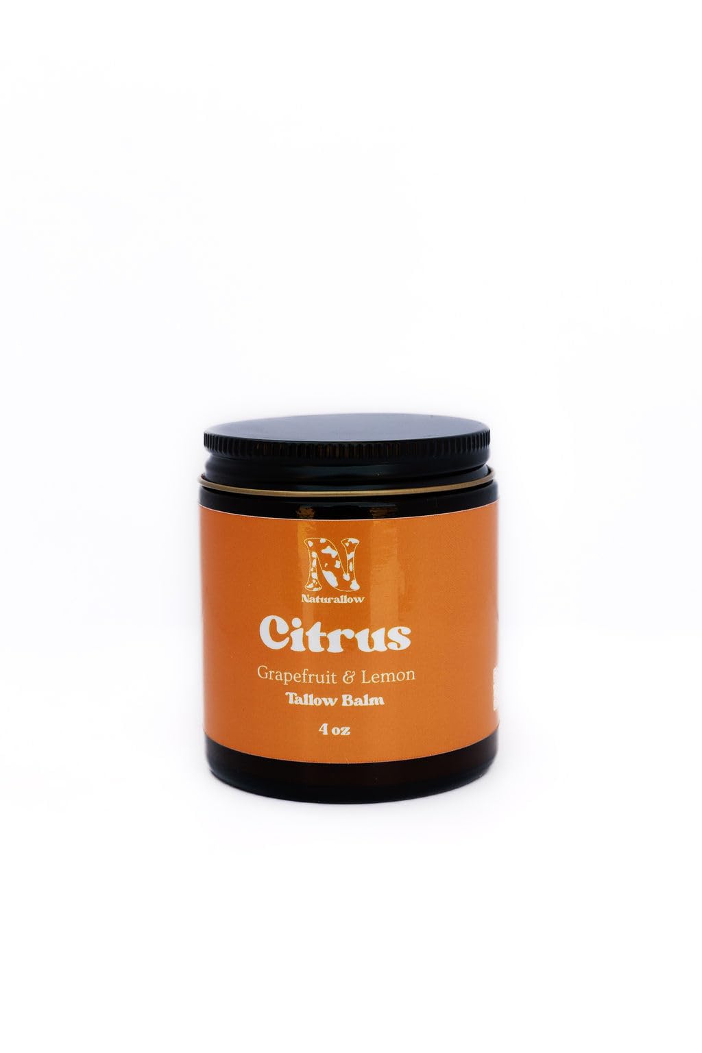 Handmade Multi-Purpose 100% Grass Fed & Finished Tallow Balm for Skin - Organic Grapefruit and Lemon Scented Tallow Balm For Dry Skin