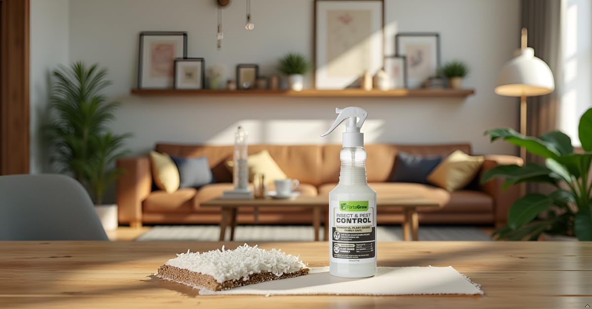 Insect & Pest Control Spray – Extra-Strength Peppermint & Clove Oil Formula – Kills & Repels Spiders, Ants, Gnats, Roaches & More – Family-Safe – Indoor & Outdoor – 16oz