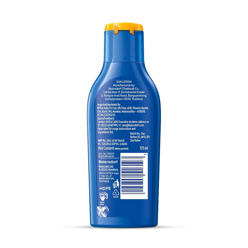 Nivea Sun Moisturising Lotion SPF 30 | 4.23 fl Oz |125ml