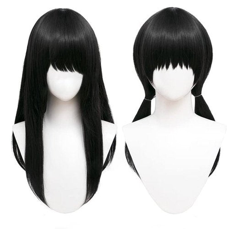 C-ZOFEK Cosplay Wig for Halloween Cosplay Costume (Black)