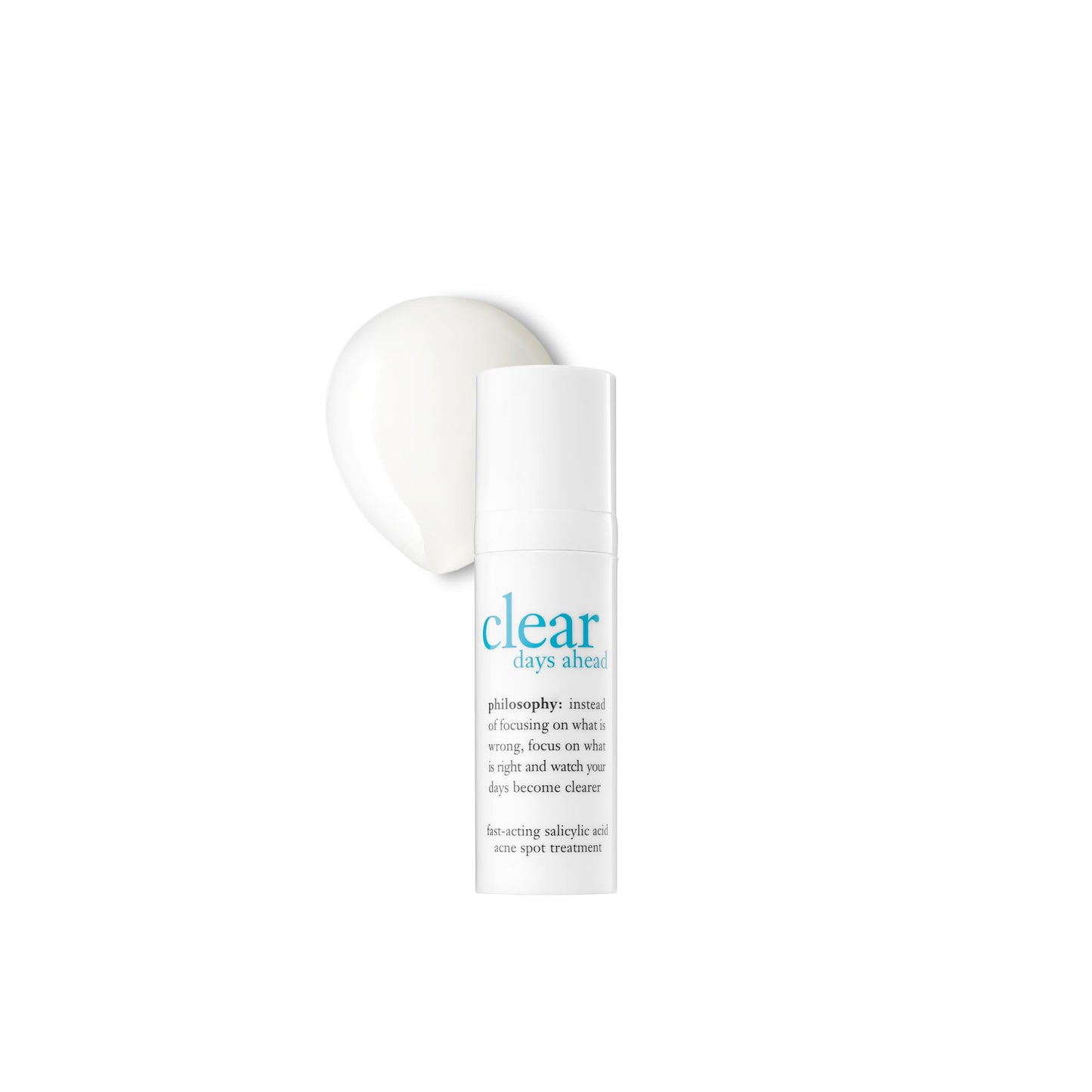 philosophy clear days ahead fast-acting salicylic acid acne spot treatment- penetrates pores to clear most skin blemishes - 0.5 fl oz