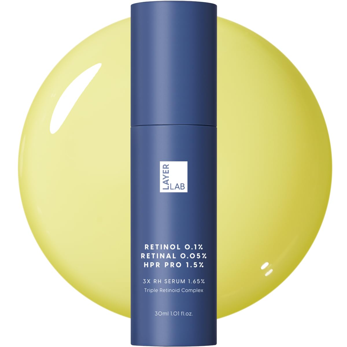 LAYERLAB 3X RH Serum 1.65%, Triple Retinoed Complex, 30ml, 1.01 fl.oz
