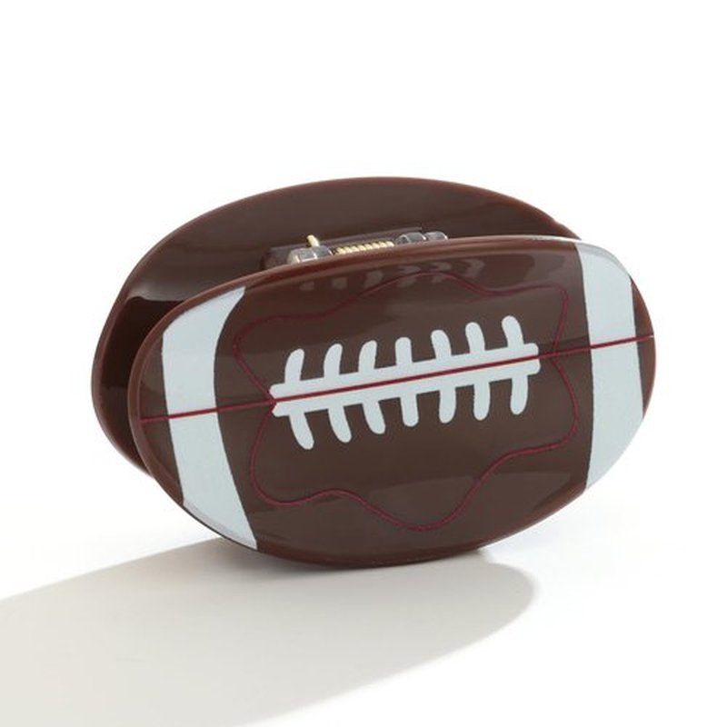 HolidayQbee Brown Acrylic Hair Clips For Women With Football Style Football Hair Clip Hair Clip Hair Clip With Claw Fashion Strong Hair Fix Claw Clips