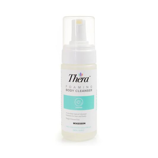 Thera Foaming Body and Hair Cleanser, Rinse-Free Exfoliating Foam, 5 oz, 1 Count