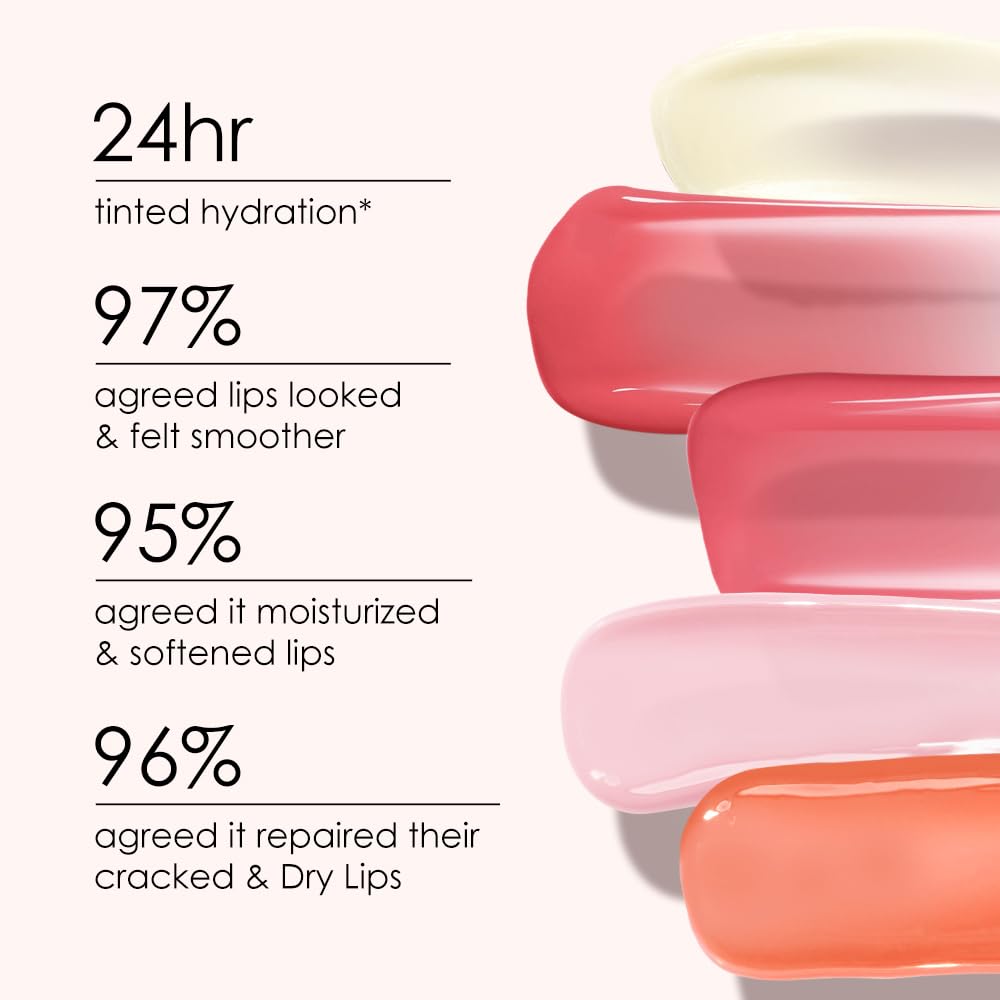 CATKIN Lip Balm Tinted Color Changing Lipstick Ultra Hydrating Lip Deep Moistrurize Lip Care with Vitamin E Nourishing For Cracked & Dry Lips 0.12 oz Pink