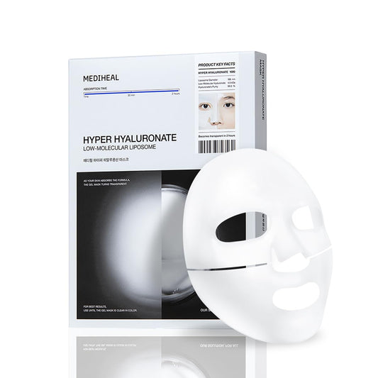 Mediheal Hydrogel Moisture Deep Mask - Overnight Hydrating & Plumping Gel | 4 Pack for Smooth Skin