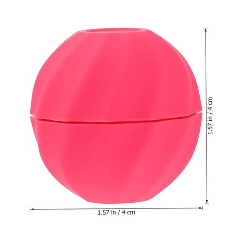 Beavorty 20 pcs Gloss Rosy for Lid Tubes Storage Charging Holders Cap Cream Lipstick Dispenser Lipgloss Ball Refillable Empty Cosmetic Screw Sphere Travel Balm Containers
