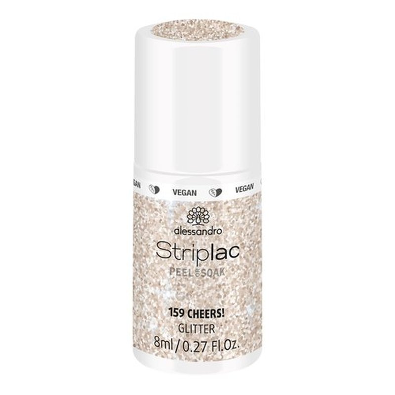 alessandro Striplac Peel or Soak Nail Polish - Long Lasting Wear - Quick Drying Time - Offers a Variety of Colors - Delivers Professional Results - Vegan - Cruelty Free - Cheers! - 0.27 oz