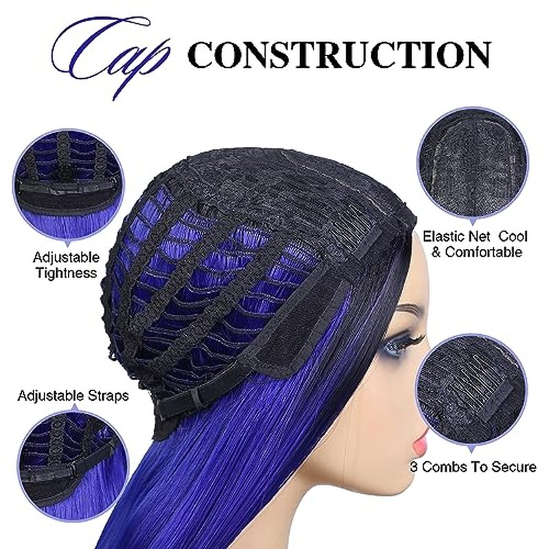 WIGER 30 Inches Long Straight Highlight Blonde Wigs for Black Women Brown Mixed Honey Blonde Straight Lace Part Wigs Ombre Long Blonde Hair with Highlights Synthetic Colorful Hair
