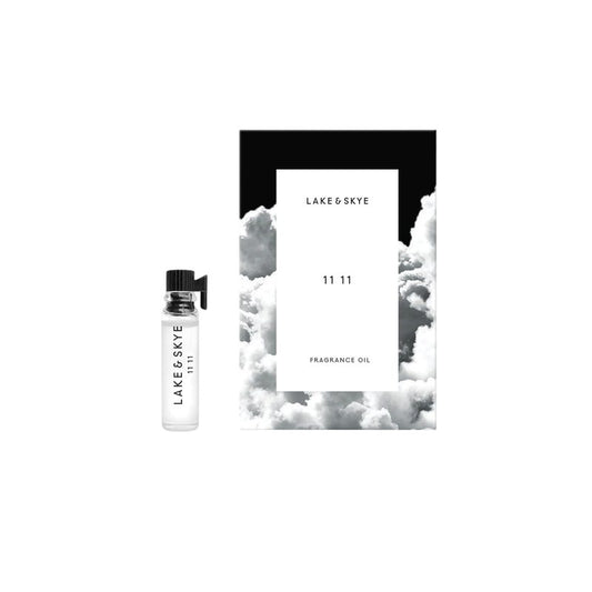 Lake & Skye 11 11 Fragrance Oil Sample Perfume, Signature Skin Musk with White Ambers, Unisex Scent, 0.06 fl oz (2 mL)