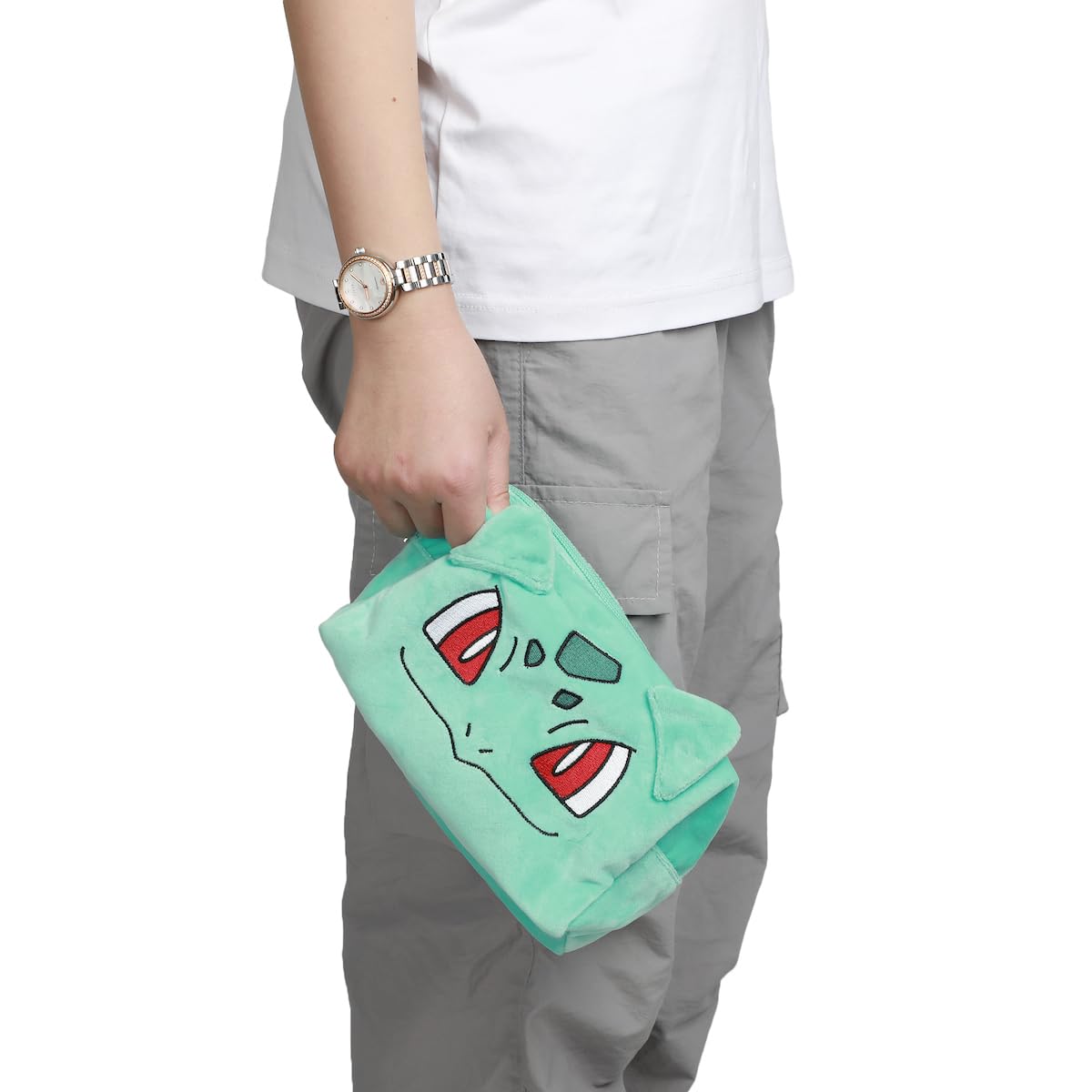 Bioworld Pokémon Bulbasaur Green 8" Cosmetic Toiletry Tote