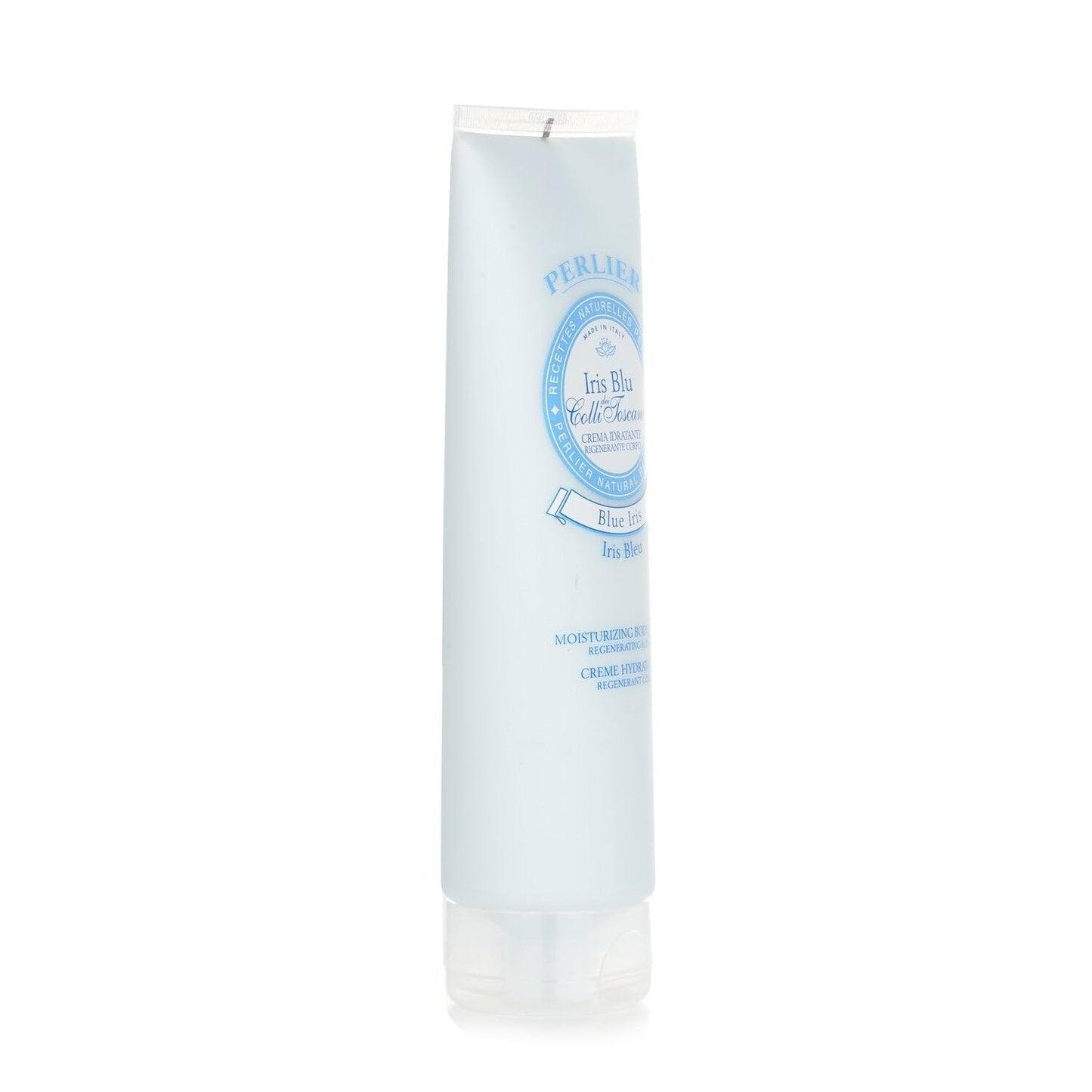 Perlier: "Iris Blu dei Colli Toscani" Moisturizing Body Cream, Blue Iris Scent 8.4 Fluid Ounces (250mL) Tube [ Italian Import ]