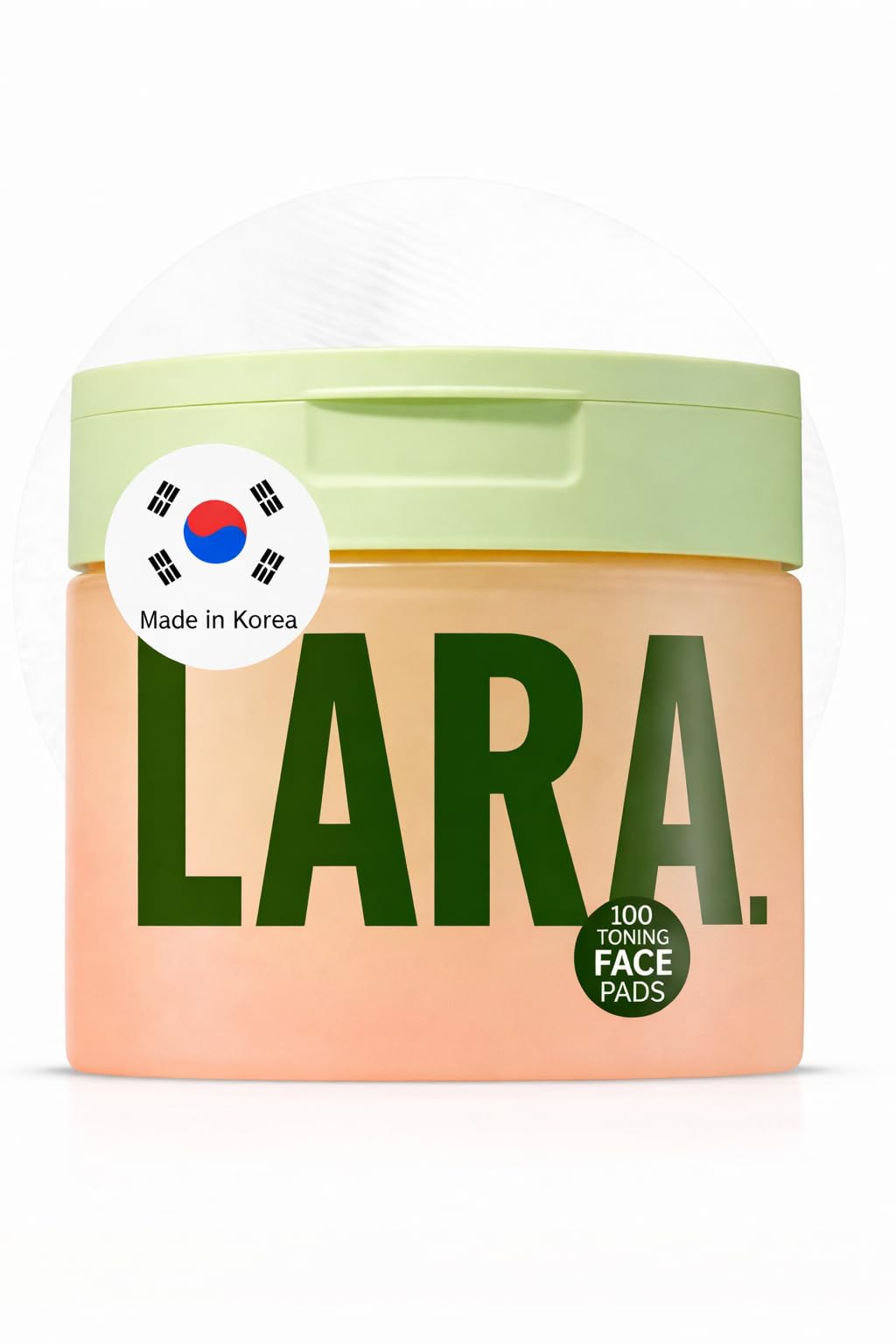 LARA. Skin Cell Renewal Toning Pads, 100-Count Hypoallergenic Collagen Moisturizing Face Pads,korean moisturizer for dry skin, Dark Spots Remover with Vitamin C