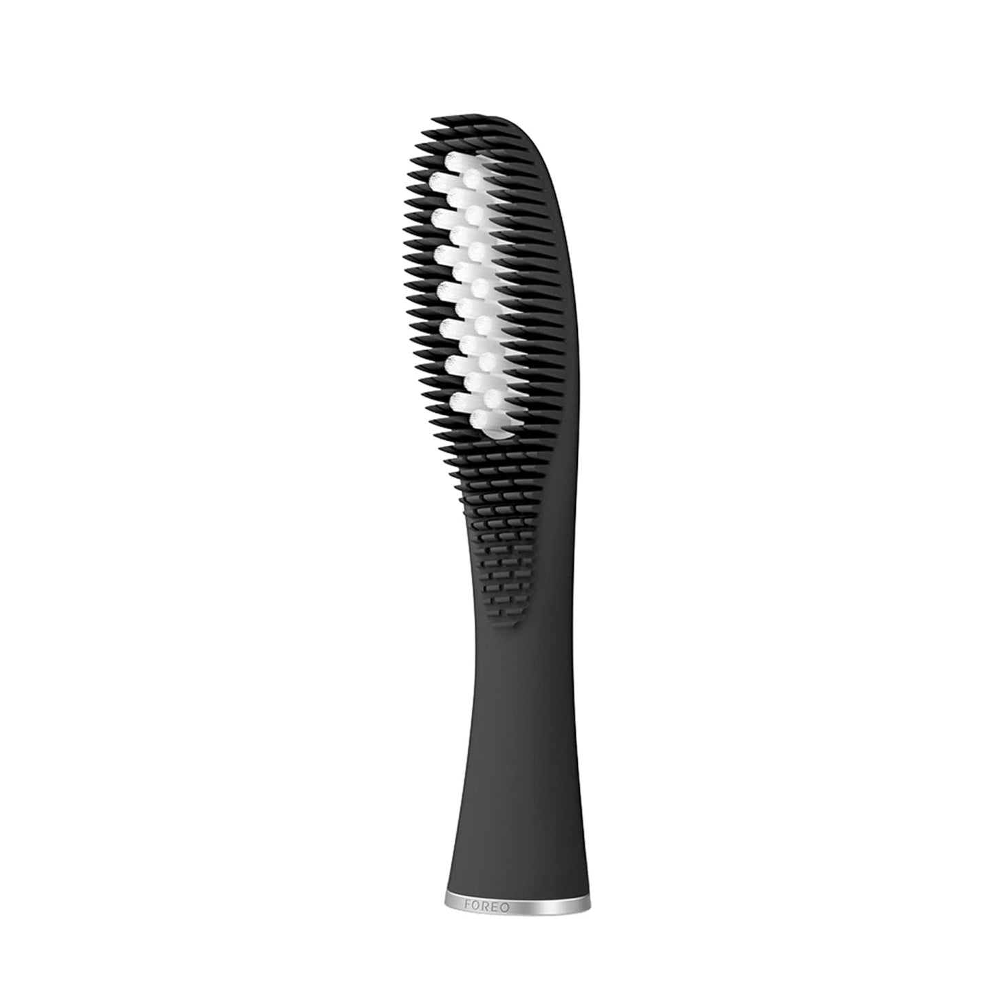 FOREO ISSA Hybrid Wave Brush Head Black, Medical-Grade Silicone & PBT Polymer Bristles, 6-Months Lasting