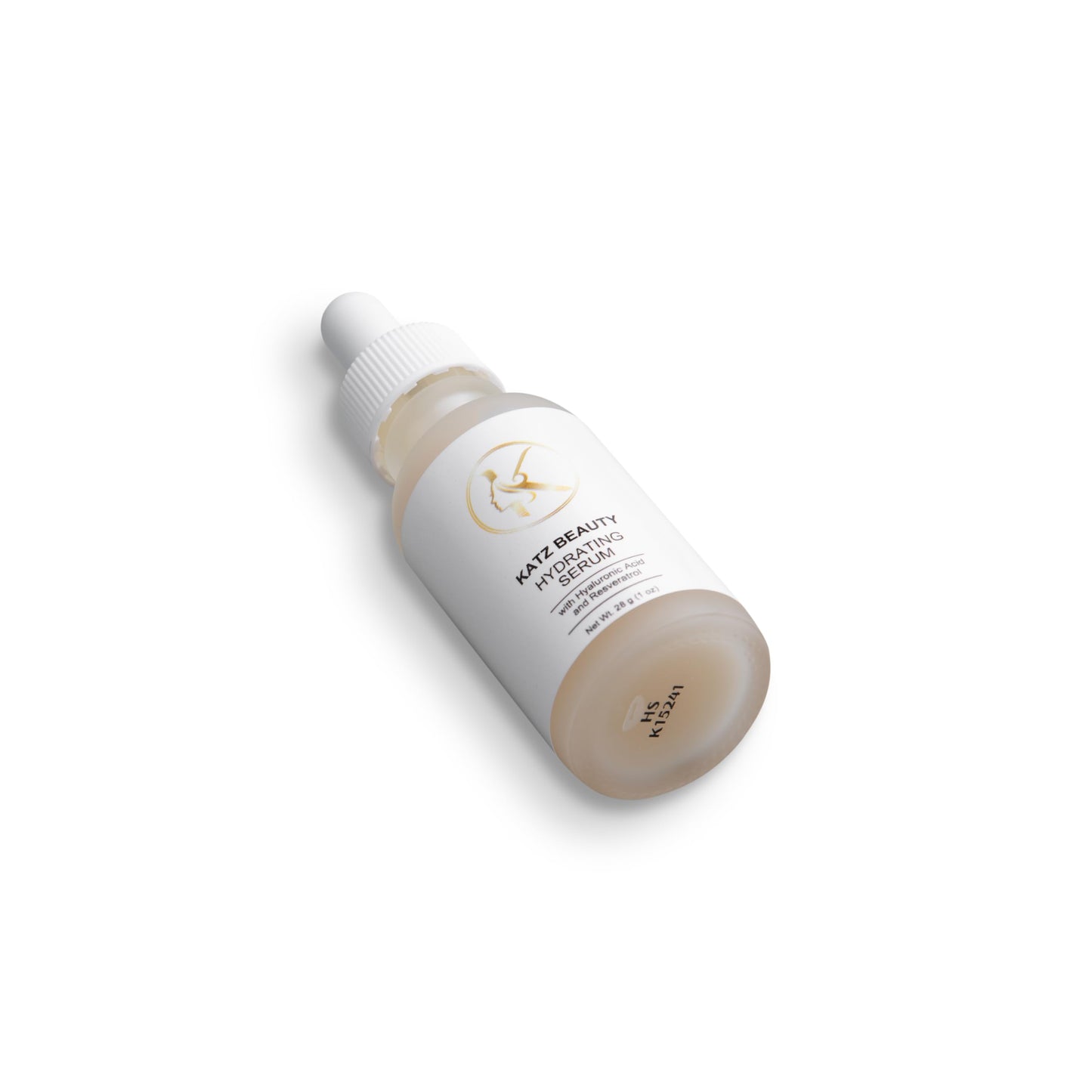 Katz Beauty Hydrating Serum with Hyaluronic Acid & Resveratrol - Plumping Face Serum for Dry, Sensitive Skin, Moisturizing Glow for Women & Men, 1 fl oz
