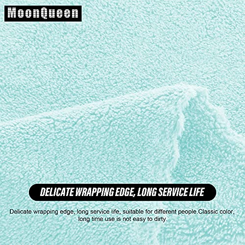 MOONQUEEN Ultra Soft Premium Washcloths Set - 12 x 12 inches - 24 Pack - Quick Drying - Highly Absorbent Coral Velvet Bathroom Wash Clothes - Use as Bath, Spa, Facial, Fingertip Towel (Frozen Blue)