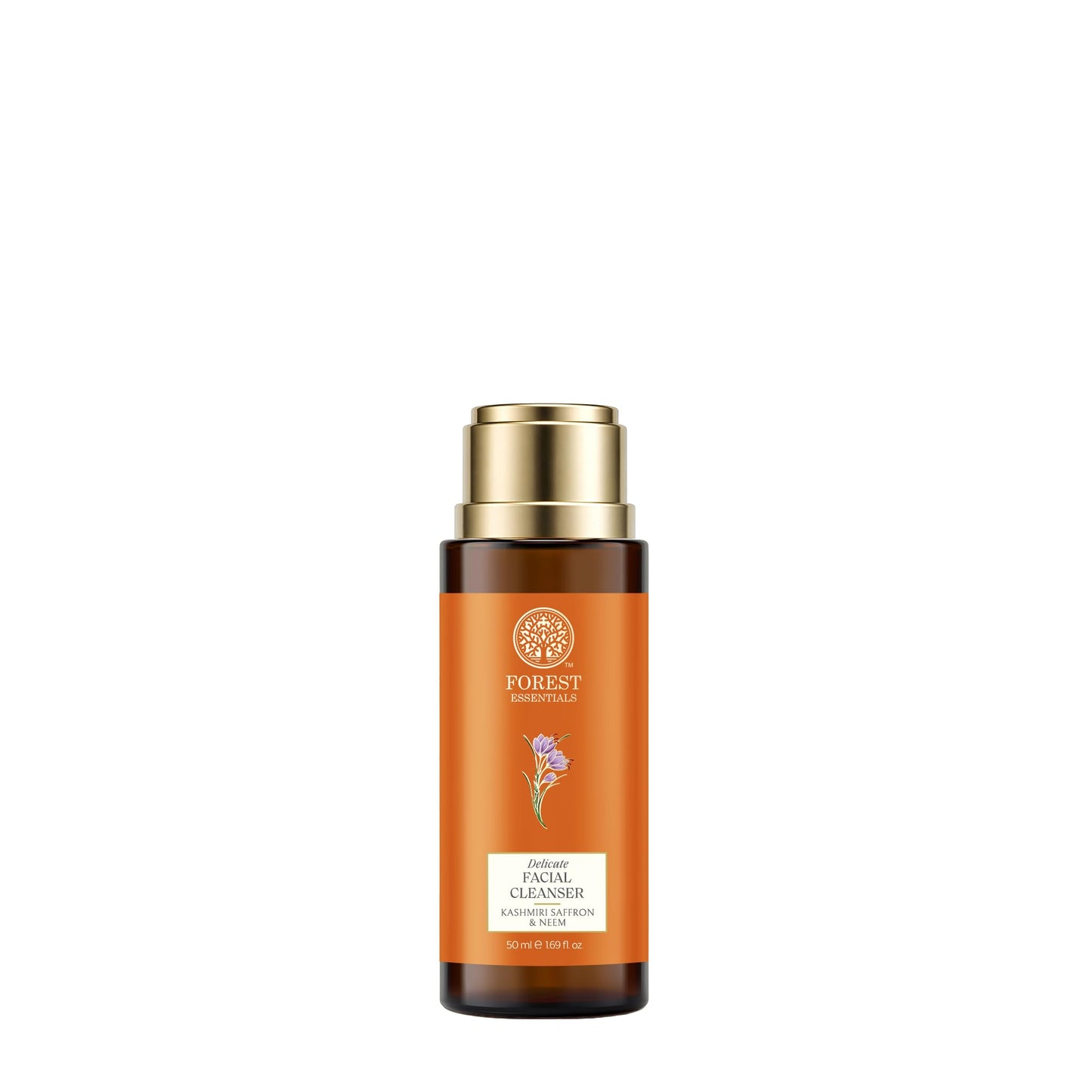 Forest Essentials Delicate Facial Cleanser Saffron and Neem 50 Milliliter