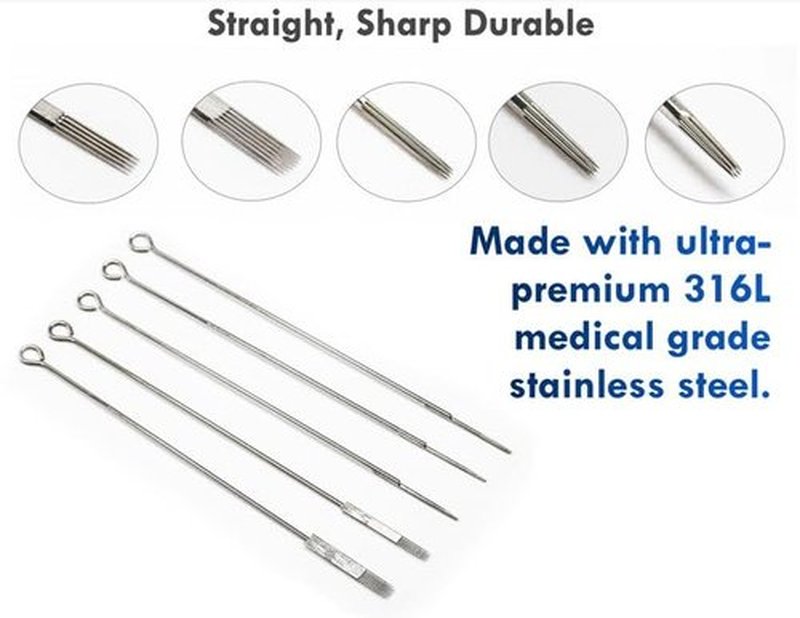 ITAT Ultra Premium Professional Long Bar Needles #12 Extra Tight Round Liner 50 Pack (1218RL-XT)