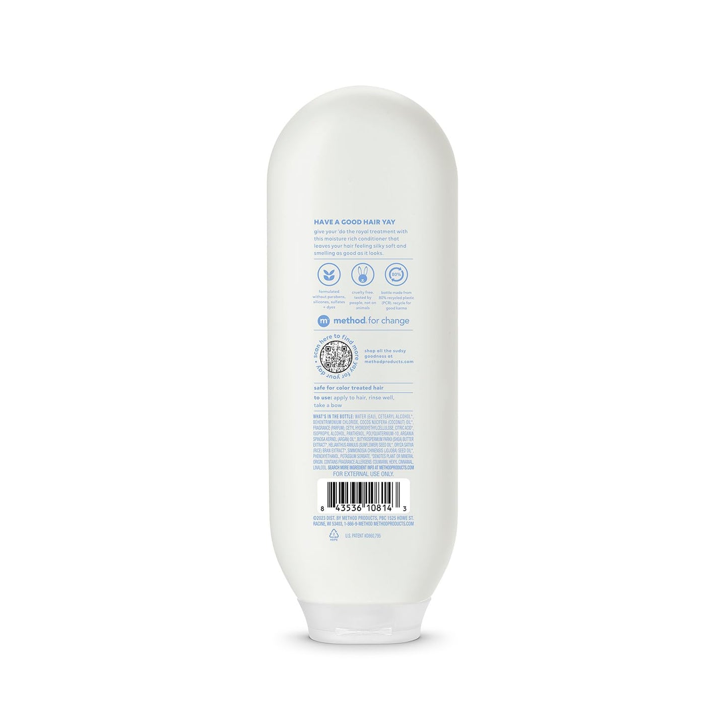 Method Volumizing Shampoo, Pure Peace with Rose, Peony, and Pink Sea Salt Scent Notes, Paraben and Sulfate Free, 14 oz (Pack of 3)