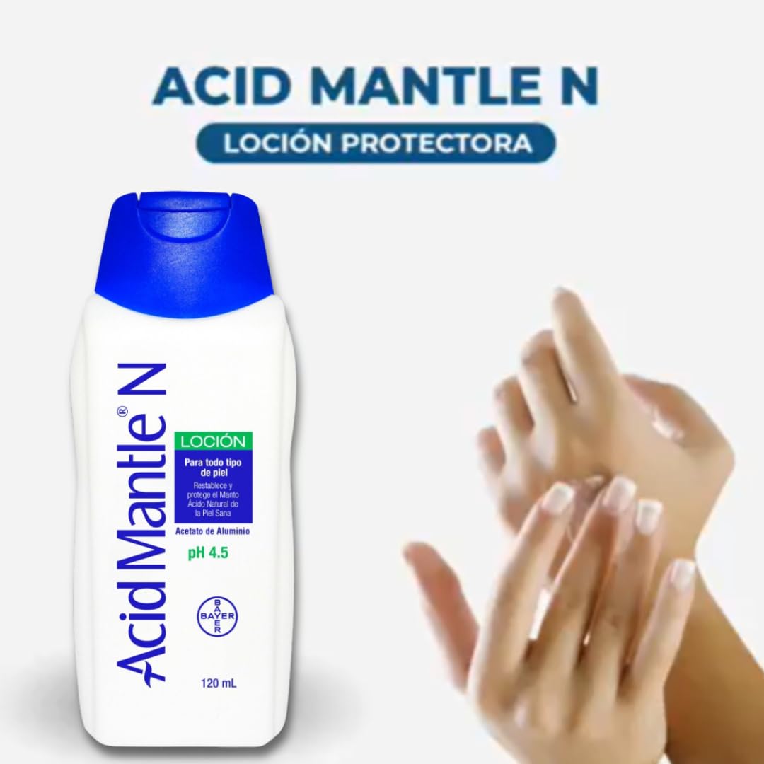 Yahve Locion Acid-Mantle N Ph4.5 X 120 ml - Acid Mantle N pH 4.5 Lotion 4.05 Fl Oz