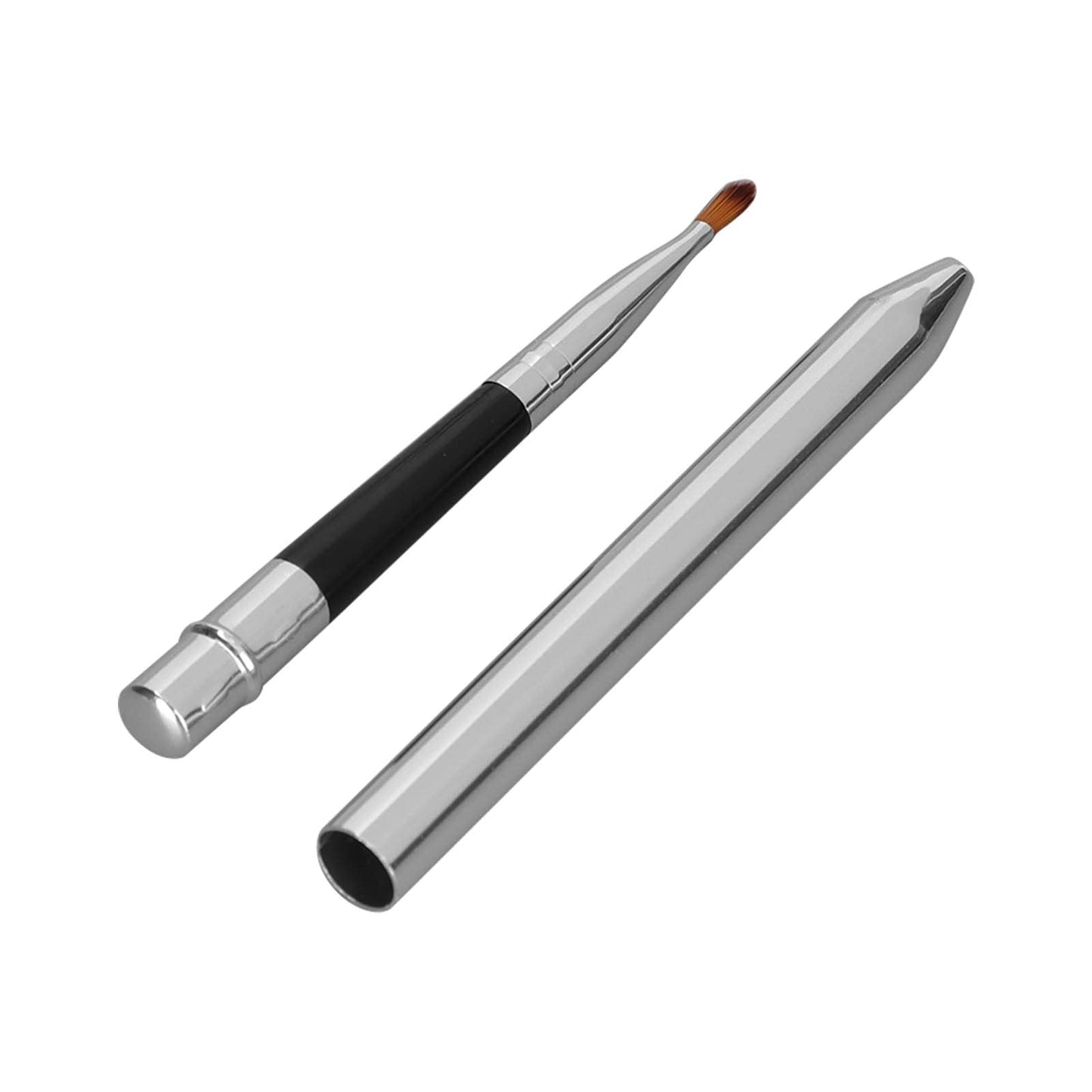 2pcs Aluminum Lip Brush – Extended Sealing Design, Compact & Easy Cleaning, Ideal for Daily Makeup & Professional Use