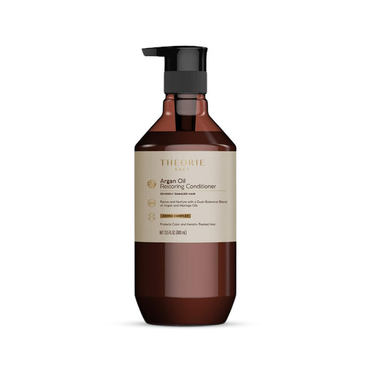 Theorie Argan Oil Ultimate Restoring Conditioner - Nutrient-Rich & Sulfate Free Restorative Haircare, Safe for Color & Keratin Treated Hair - 800mL