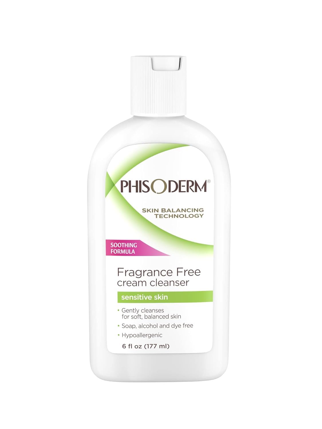 Phisoderm Fragrance-Free Cream Cleanser for Sensitive Skin - 6 oz (3-Pack)