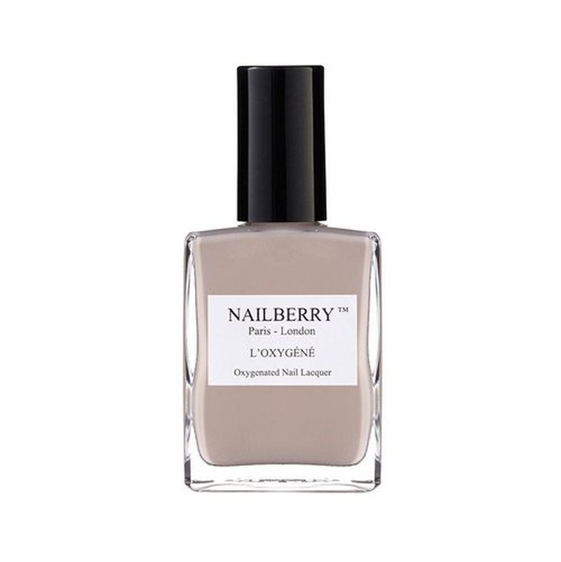 Nailberry L'Oxygéné Oxygenated Nail Lacquer | Simplicity | Creamy Beige Opaque Nail Polish | UV Protected Long-Wear Nail Polish | 12-Free | Vegan | Certified Halal | Cruelty & Gluten Free | 15 ml