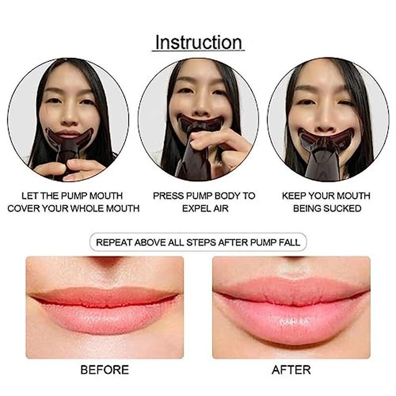 2023 New Lip augmenter for women, Lip Plumper Device Manual Lip Plumping Tool Self-Suction Natural Fuller Lips, Lip Plumping Devices (1 pcs)