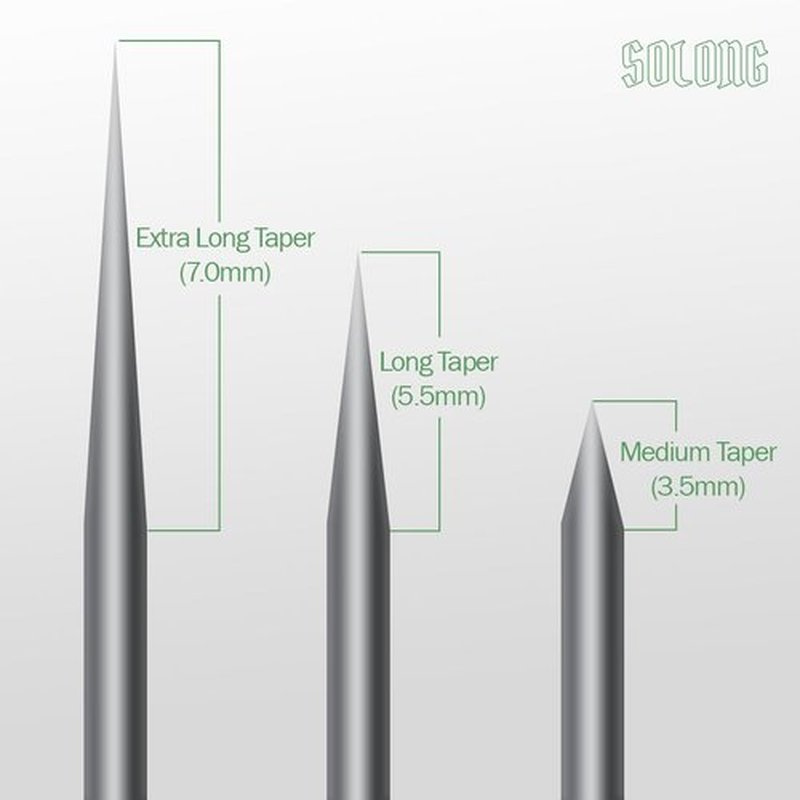 Tattoo Needles,Solong Pro 50Pcs Disposable Tattoo Cartridge Needles 10#(15RM) Round Magnum L-Taper Tattoo Needle Cartridge EN01S-50-1015RM-L