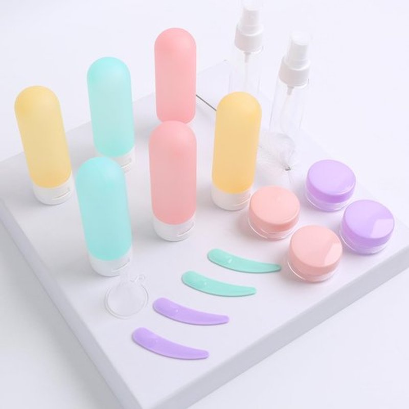 DEWSENSI 20 Pack Travel Bottles Set for Toiletries TSA Approved, Leak Proof Travel Size Containers Kit Portable Refillable Travel Accessories for Shampoo Conditioner Lotion Liquids