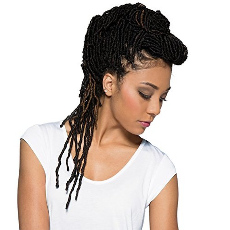 Bobbi Boss Synthetic Hair Crochet Braids African Roots Braid Collection Nu Locs 14" (4-PACK, 99J)
