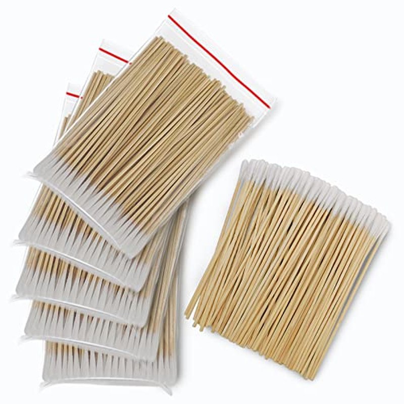1000 Precision Long Cotton Swab - Pointed Cotton swabs 6 Inch- Biodegradable Bamboo Cotton Swabs - Versatile Cotton Tipped Applicators for Intricate Work Gun Cleaning Makeup Nails