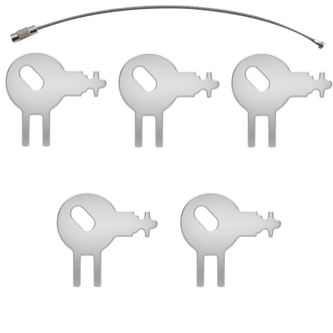5PCS Paper Towel and Soap Dispenser Replacement Keys Compatible with Tork Models 70WM1 83TR 87T and Select Von Drehle Palmer and Cintas Dispensers