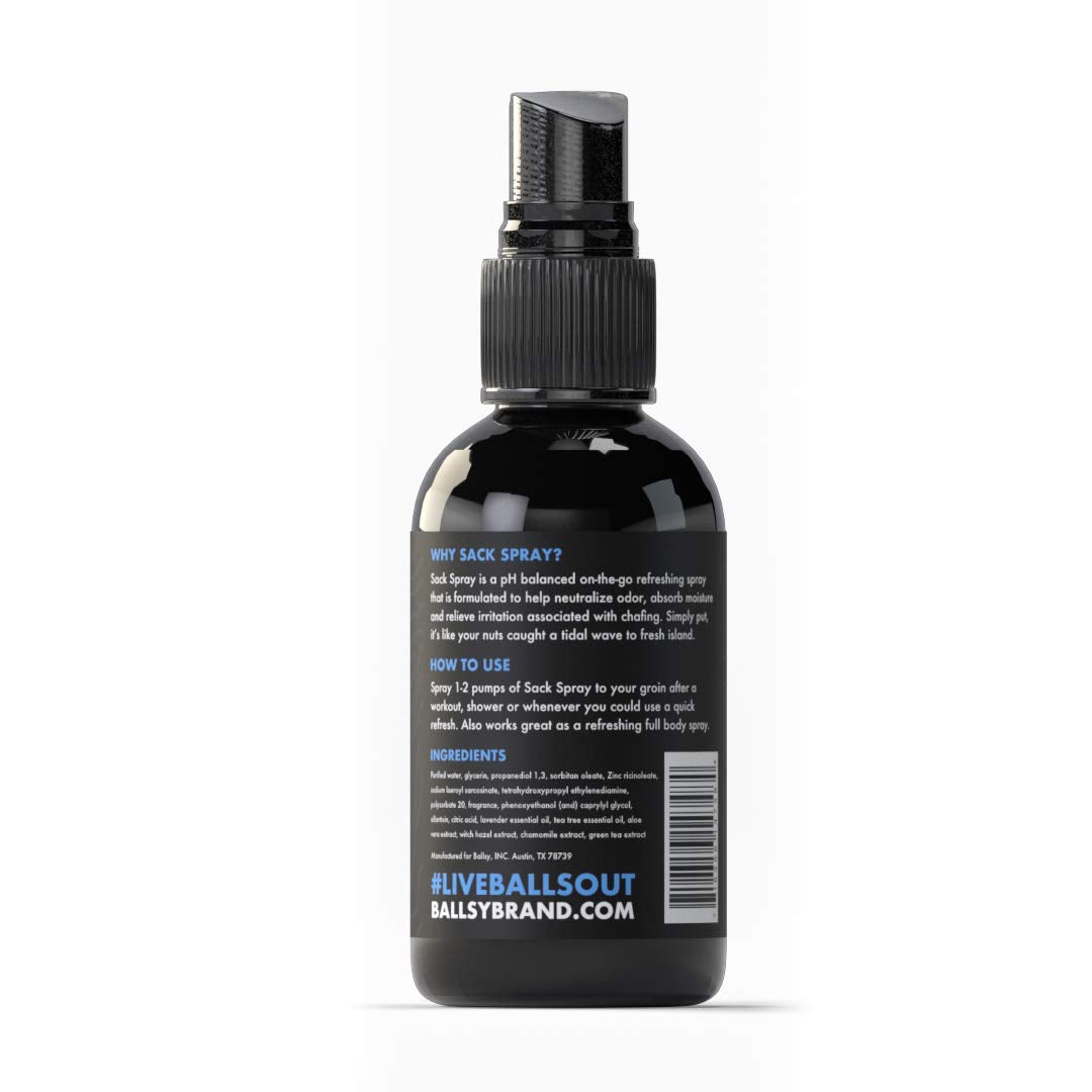 Ballsy Ball Sack Spray, Deodorant Spray for Men, Ball Spray for Men, 2 Oz